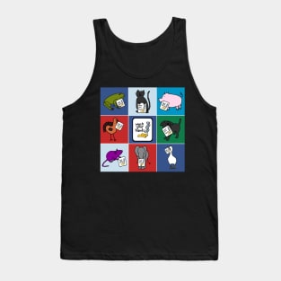 Cute Animals say Wash Your Hands Tank Top